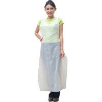 Disposable plastic cleaning aprons