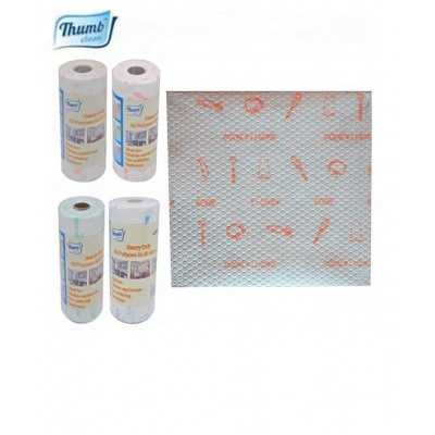 Spunbond+Woodpulp Cloth Disposable Face Cleaning Towel Beauty Towel Roll Kitchen Cleaning Cloth